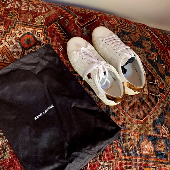 Yves Saint Laurent Shoes - Saint Laurent (YSL) Court Classic SL/06 Leather Sneaker